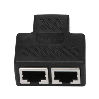 3X 2 Port RJ45 Splitter Adaptor de Rețea LAN Ethernet Extender Conector Plug Mult 1buc 18