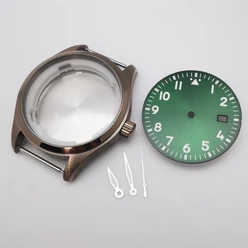 40mm din oțel inoxidabil ceas luminos caz steril de apelare mâini se potrivesc NH35 circulație