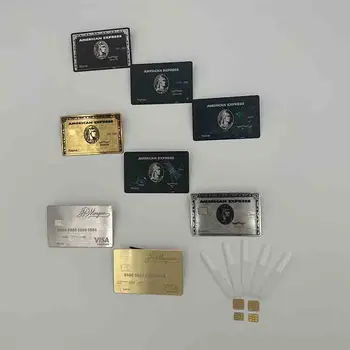 4442 NOI RFID Metal Card Card Contactless NFC de Afaceri Card de Metal cu o Cutie-Cadou 7