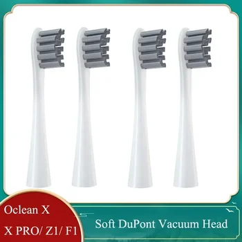 4BUC Soft DuPont Capete de schimb Pentru Oclean X/ X PRO/ Z1/ F1 Gri Capete de Perie Sonic Electric ToothbrushBristle Vid Duze 2