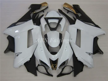 4Gifts Nou ABS Motocicleta Carenajele Kit potrivit Pentru kAWASAKI ZX-6R ZX6R 636 2007 2008 07 08 Caroserie Set Alb Negru 13