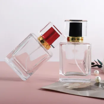 50ml Sticla Groasa Sticla de Parfum Transparent Pătrat Gol Sticla cu Pulverizator de Mare Capacitate de Călătorie Cosmetice de Ambalare Returnabile Sticle