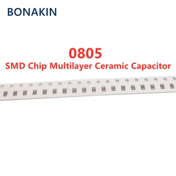 50PCS 0805 1.8 NF 182K 50V 100V 250V 500V 10% X7R SMD Chip Condensator Ceramic Multistrat 10