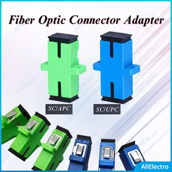 50~500pcs SC UPC APC Simplex Single-mode Fibra Optică Adaptor SC Fibra Optica Cuplaj SC APC Fibre Flansa Conector SC 19