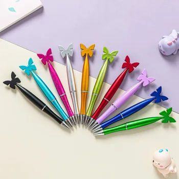 5pcs Fluture de Plastic Pen Student Papetărie Desene animate Pix Publicitate Cadou Pix din Plastic Școală de Scris, Consumabile