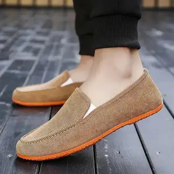 6 de Vară pentru Bărbați Vechi Beijing Pânză Pantofi, Bărbați coreean Bord Pantofi, Pantofi la Modă, Pantofi Casual, Leneș Pantofi, Pantofi de Panza 6 3
