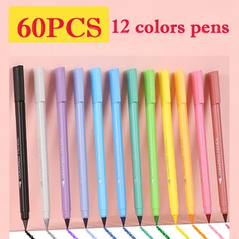 60Pcs 12 Culori Creioane Elevii Postura Fără Ascutit Creioane Copii Creioane de Desen de Culoare Schiță Creioane en-Gros 9