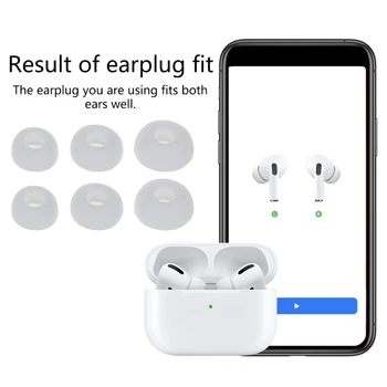 6Pcs Silicon In-Ear compatibil Bluetooth Căști Caz Pentru Airpods Acoperă Urechea Capace Tampoane Bud Pavilioane Auriculare 17