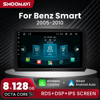 8G 128G AI Voce Wireless Android CarPlay 12 Auto Multimedia Player Pentru Smart Fortwo 45 2005 -2015 GPS 2din Autoradio DSP 4G Wifi 19
