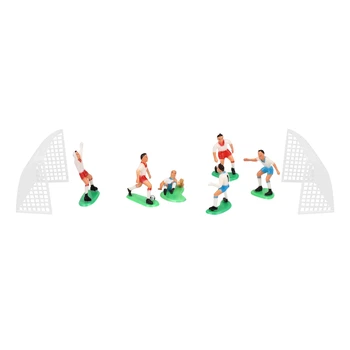 8PCS de fotbal de Fotbal Tort Fân Player Decor Instrument de Ziua Mucegai Mucegai Set 5