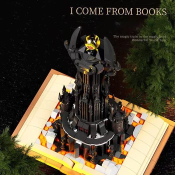 969parts MOC Street View Dark Tower LOTR Cărți de Magie Model de Casa Blocurile Asambla Cărămizi de Epocă Jucarii Educative Cadou 16