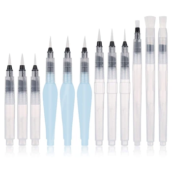Acuarelă Perie Set De Pixuri,48 Pack Perie De Apă Pixuri De Unică Folosință Aqua Pensule De Cerneală Și Perie De Apă Pixuri De Artă 9