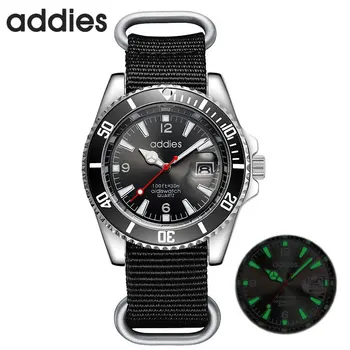 ADDIES Brand de Top Ceasuri de Afaceri Cuarț Ceas de Lux Luminos Calendar Impermeabil Nylon Sport Încheietura ceas Relogio Masculino 7