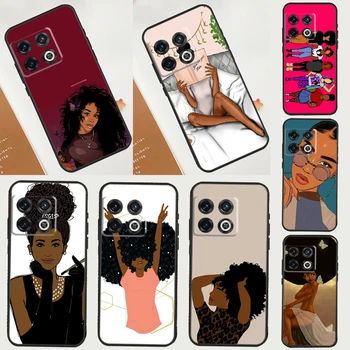 Afro Fete Femei Negre Art Caz Pentru OnePlus Nord 2 2T N10 N20 N100 N200 CE Ace OnePlus 9 11 10 Pro 8T 9R 10T 9RT Acoperi 6