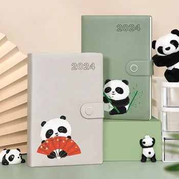 Agenda 2024 Planificator, Organizator Jurnal Glonț Schite Jurnal Calendar Notebook și Notepad Panda de zi cu Zi Papetarie Carte Notă 365 2