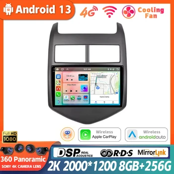 Android 13 Pentru Chevrolet Aveo 2 Sonic T300 2011-2015 CarPlay Masina Radio Player Multimedia, Navigare GPS 360 Camera Autoradio 9