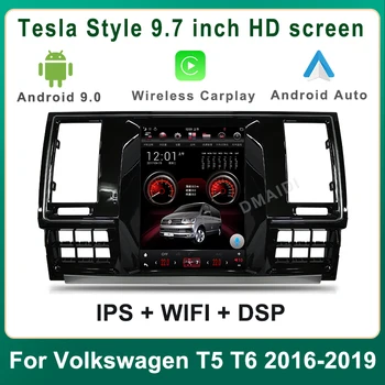 Android Auto casetofon Player Multimedia Pentru Volkswagen VW T5 T6 2016-2019 Tesla Ecran Vertical Carplay Auto Navigație GPS 1