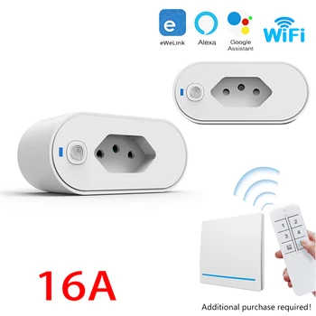Athom Smart Home preflashed TASMOTA Brazilia Plug Funcționează Cu Domiciliu asteptam asistent Electric Monitorizarea Consumului de 16A 17