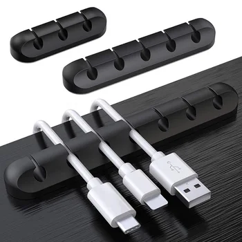 Auto-Adeziv Cablu Clipuri Multifuncțională Cablu Bobinator Desktop USB Încărcător Linie de Date Titular de Sârmă Înfășurat Cablul de Birou Organizatorii