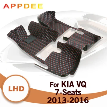 Auto Covorase Pentru Kia VQ Șapte Locuri 2013 2014 2015 2016 Personalizat Auto Piciorul Tampoane de Automobile Covor de Acoperire Accesorii de Interior 15