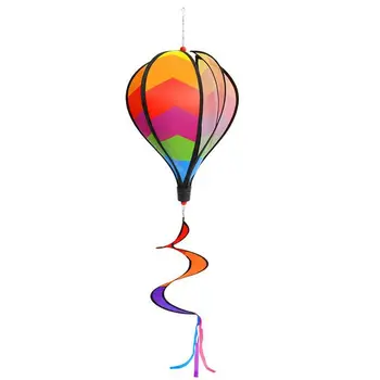 Balon Cu Aer Cald Suspendate Ornament Colorat Atractiv Poftă De Mâncare Grădină Wind Spinner Decor De Rotație Balon Fereastra Pandantiv 20