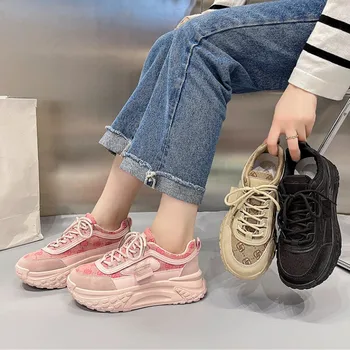 BCEBYL Noua Runda Deget de la picior Curea Cruce Fund Gros de Moda pentru Femei Pantofi anti-alunecare rezistent la Uzura Confortabil Casual Adidasi Funcționare 20