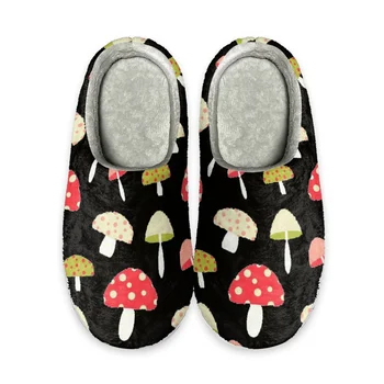 Beliodome Ciuperci Design De Femei Acasă Bumbac Memorie Spuma Papuci De Interior Alunecare Pe Pantofi Ușoare Papucii De Cauciuc Unic 3