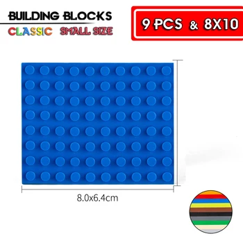 Bloc de bază accesorii față-verso placa de jos 8X10 gaura de învățământ creativ compatibil marca bloc jucarii
