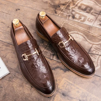 Brand de lux Barbati din Piele Pantofi de Banchet pentru Bărbați Pantofi Rochie Subliniat de Afaceri Pantofi pentru Bărbați Pantofi pentru Condus Usoare