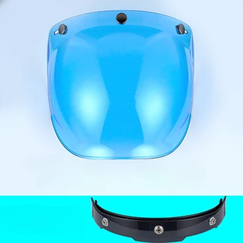 Casca jumătate Parasolar Obiectiv Casca Motocicleta Lentile Anti-UV cu Bule Oglindă Trei Butonul de Scut Anti-zero Accesorii pentru Motociclete 19