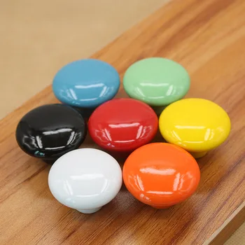Ceramice Colorate Mânere Rotunde Butoane De Cabinet Dulap Sertar Dulap Trageți Butonul De Mobilier Bomboane De Culoare Accesorii 20