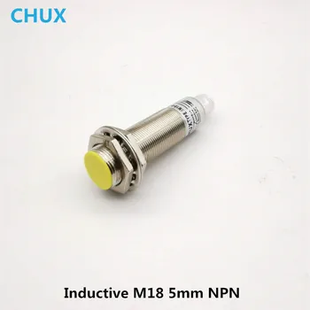 CHUX Inductiv de Proximitate Comutator Senzor NPN M18 Conectorul Senzorului de 5mm Detecta Distanta NU NC Distanta Senzor Laser CE 9