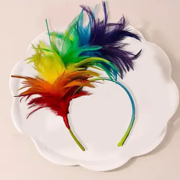 Colorate Pene Design Hairband Vintage Halloween Banda De Păr Accesorii Pentru Nunti Petreceri 11