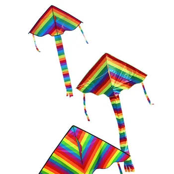 Colorate Rainbow Zmeu Coadă Lungă În Aer Liber Jucarii Zburatoare Copii Copii Adulți Începător Mare Zmeu 5