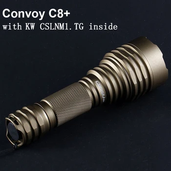 Convoiul C8 Plus cu KW CSLNM1.TG 6500K Lanterna Led-uri Lanterna Flash de Lumină 18650 High Puternic Lanterna Camping Lanternă Tactic