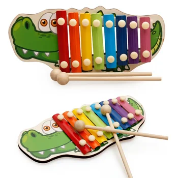 Copii Jucării Muzicale din Lemn, Xilofon, Instrument Muzical pentru Copii Montessori Jocuri de Dezvoltare Timpurie Jucarii Educative Jucarii Copii 12