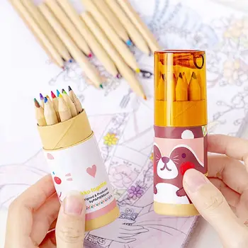 Creative 12 Culoare Mini Urs Minunat De Culoare Creion Colorat, Creion De Desen Papetărie 16