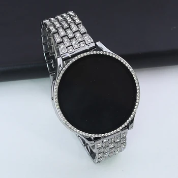 Curea de Metal+Caz pentru Samsung Galaxy Watch 4 5 40mm 44mm Trupa Femeie din Oțel Inoxidabil Brățară cu Diamante si Sticla+Capac Dotari 8