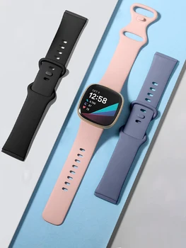 Curea pentru Fitbit-Versa 3 4 Simț 2 trupa Smartwatch Accesorii replacment bratara Sport silicon Bratara Fitbit-Versa 3 Curea 2