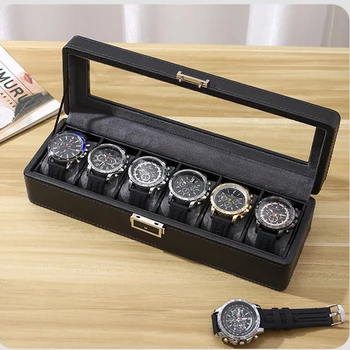 Cutii de ceas Titularul Noi din Lemn Cutie Organizator Red Top Cadou Breitling rolex ceas de lux cutie de lux marca cutie 2 /3/ 6 slot 14