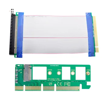 CY Xiwai unitati solid state M-Cheia NVME AHCI SSD PCI-E 3.0 16x 16x Adaptor Vertical cu PCI-E de sex Masculin la Feminin Cablu de Extensie 18