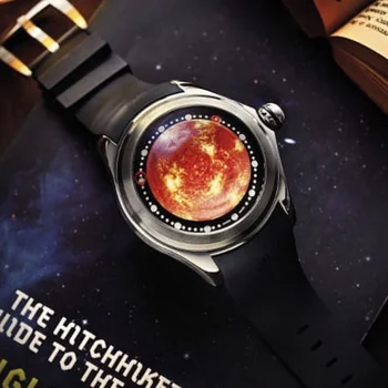 De lux Marte Ceas Automată de Moda Balon de Sticlă Ceasuri Barbati 46mm Mecanice Ceasuri de mana Arta Ochi Mingea Dial Ceasuri KAFYASE 2023 14