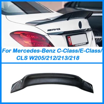 De înaltă Calitate Stil R Real Fibra de Carbon Spate, Aripii spate Portbagaj Spoiler Pentru Mercedes-Benz C-Class/E Class/CLS W205/121/213/218 14