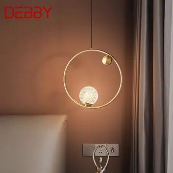 DEBBY Contemporane Cupru Candelabru LED Aur Alamă Agățat Lumini Simplu Design Creativ Decor Pentru Casa Dormitor 21