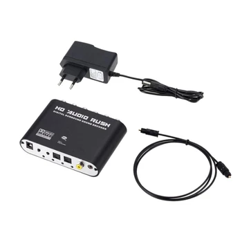 Digital La Analogic 5.1 Canale Stereo Audio Convertor Optic SPDIF Coaxial AUX de 3,5 Mm de Decodare a Sunetului Amplificator-UE Plug 6