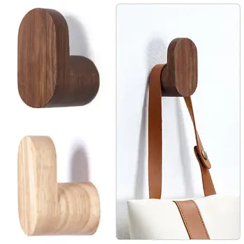 Din lemn Multi-Scop Pumn Decorative Cârlig montat pe Perete Suport Cheie Halat Cârlig Cârlig Duș Cuier Ușă 15
