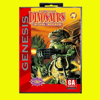 Dinozauri Pentru Închiriere MD Carte de Joc de 16 Biți statele UNITE ale americii Acoperire pentru Sega Megadrive Geneza Consolă de jocuri Video Cartuș 2