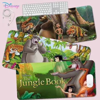 Disney Cartea Junglei Mousepad Personalizat Piele Birou, Birou de Calculator Mat de Masă Tastatură Mare Mouse Pad Laptop Perna Non-alunecare 6