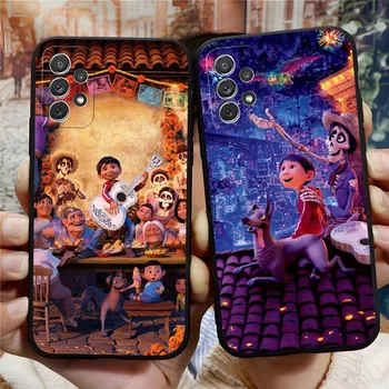 Disney COCO Caz de Telefon Funda Pentru Samsung S22 S21 S23 S30 S20 S9 S10 S8 S7 S6 Pro Plus Edge Ultra Fe Silicon Moale Coque 9