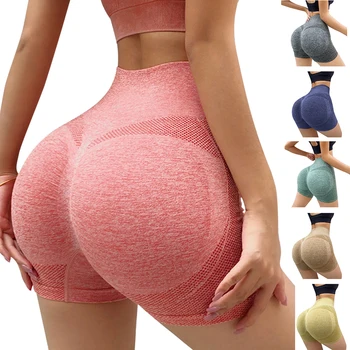 Doamna Yoga Pantaloni Push-Up pantaloni Scurți de Sport Pentru Femei de Înaltă Talie Pantaloni pentru Fitness, Yoga LiftButt Ciclism Femeile Execută Antrenament шорты 11